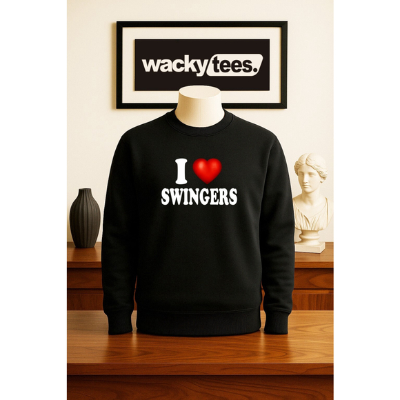 I Love Swingers I Heart Funny Adult Humor Graphic Tee Shirt - Picture 3 of 6